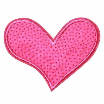 strygemaerker palietter hjerte pink